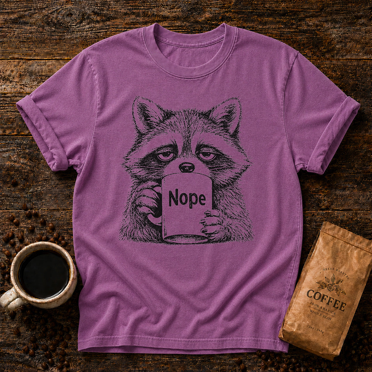 Raccoon Nope Coffee