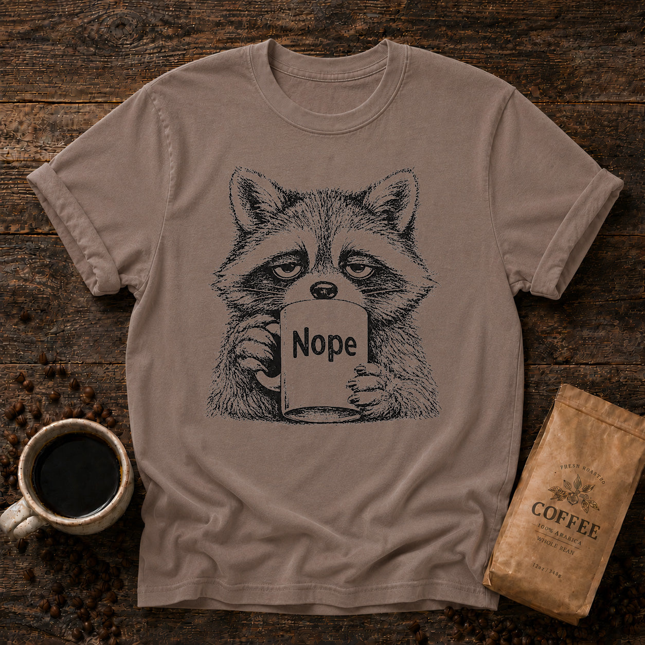 Raccoon Nope Coffee