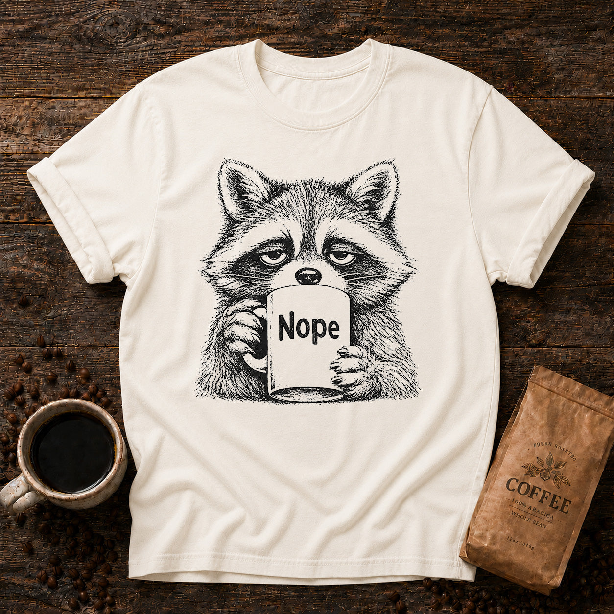 Raccoon Nope Coffee