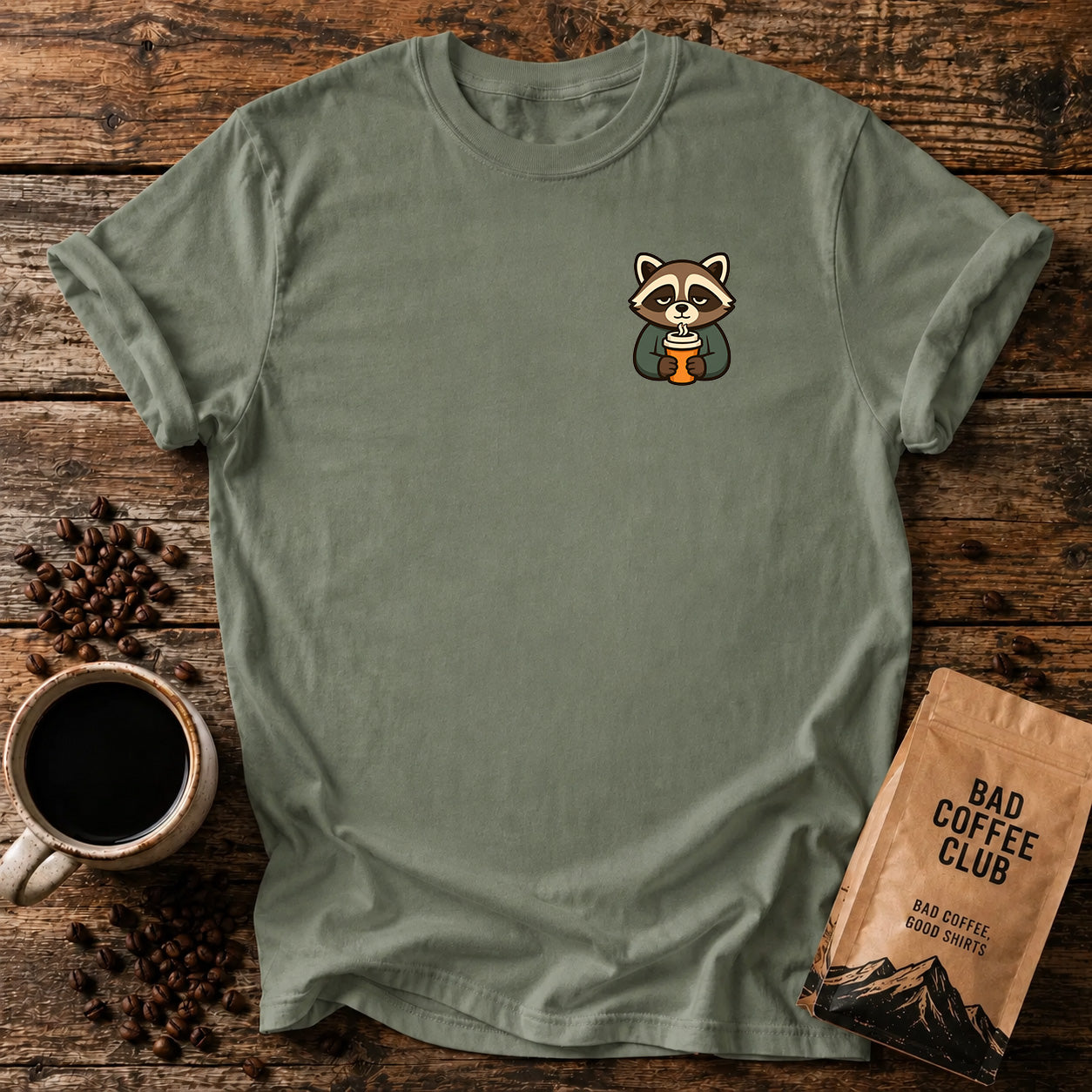 Bad Coffee Club Mascot T-Shirt