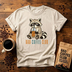 Bad Raccoon Club T-Shirt — Cute Raccoon Drinking Bubble Tea Graphic Tee