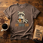 Bad Raccoon Club T-Shirt — Cute Raccoon Drinking Bubble Tea Graphic Tee